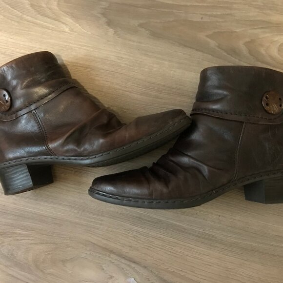 Rieker Ladies Brown Ankle Boots Size 39 - Picture 1 of 6